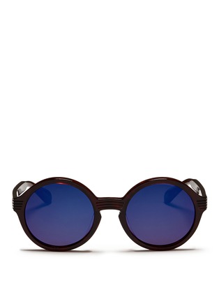 Main View - Click To Enlarge - ANDERNE - '99 Luftballons' engraved acetate round sunglasses