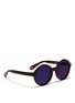 Figure View - Click To Enlarge - ANDERNE - '99 Luftballons' engraved acetate round sunglasses