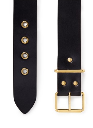 Detail View - Click To Enlarge - ALEXANDER MCQUEEN - Leather buckle belt