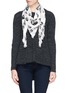 Figure View - Click To Enlarge - ALEXANDER MCQUEEN - Classic skull modal-silk scarf
