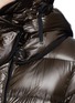 Detail View - Click To Enlarge - MONCLER - Beauregard' grosgrain trim nylon down jacket