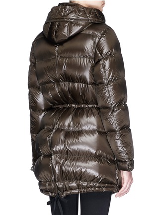 Back View - Click To Enlarge - MONCLER - Beauregard' grosgrain trim nylon down jacket