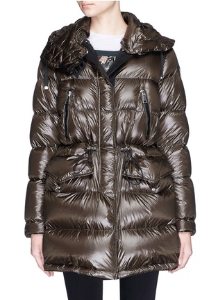 Main View - Click To Enlarge - MONCLER - Beauregard' grosgrain trim nylon down jacket