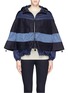 Main View - Click To Enlarge - MONCLER - 'Grises' drawstring hem wool flannel cape coat