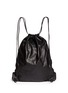 Back View - Click To Enlarge - ALEXANDER WANG - 'Wallie' lamb leather gym sack backpack