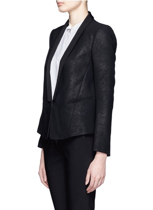 Front View - Click To Enlarge - SANDRO - Contrast lapel blazer