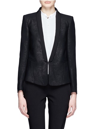 Main View - Click To Enlarge - SANDRO - Contrast lapel blazer