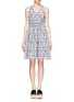 Main View - Click To Enlarge - MSGM - Lace flower flare dress