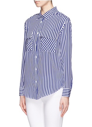 Front View - Click To Enlarge - SANDRO - Carnet stripe silk shirt