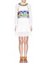 Figure View - Click To Enlarge - MSGM - Floral embroidery cropped top