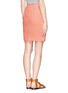 Back View - Click To Enlarge - MSGM - Poplin pencil skirt 
