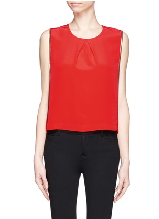 Main View - Click To Enlarge - SANDRO - Eclore chain trim silk top