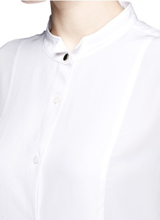 Detail View - Click To Enlarge - SANDRO - Charme bib-front silk blouse