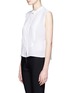 Front View - Click To Enlarge - SANDRO - Charme bib-front silk blouse