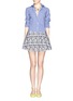 Figure View - Click To Enlarge - MSGM - Floral lace skort