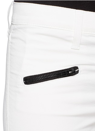 Detail View - Click To Enlarge - CURRENT/ELLIOTT - The Soho Zip Stiletto coated skinny jeans