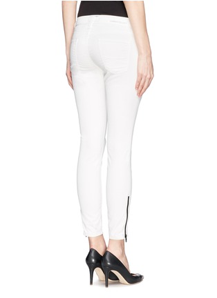 Back View - Click To Enlarge - CURRENT/ELLIOTT - The Soho Zip Stiletto coated skinny jeans