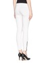 Back View - Click To Enlarge - CURRENT/ELLIOTT - The Soho Zip Stiletto coated skinny jeans