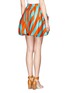 Back View - Click To Enlarge - MSGM - 'Raifa' stripe print flare skirt