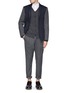 Figure View - Click To Enlarge - MAURO GRIFONI - Contrast sleeve blazer