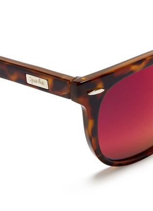 Detail View - Click To Enlarge - SPEKTRE - Tortoiseshell oval frame acetate sunglasses