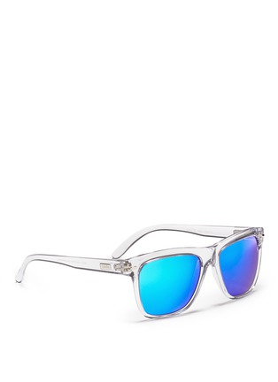 Figure View - Click To Enlarge - SPEKTRE - Clear acetate mirror lenses sunglasses