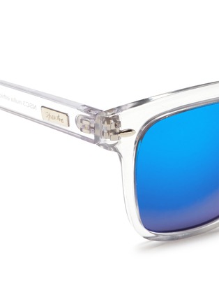 Detail View - Click To Enlarge - SPEKTRE - Clear acetate mirror sunglasses