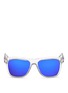 Main View - Click To Enlarge - SPEKTRE - Clear acetate mirror sunglasses