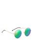 Figure View - Click To Enlarge - SPEKTRE - Round frame clear acetate sunglasses