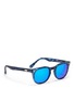 Figure View - Click To Enlarge - SPEKTRE - Matte tortoiseshell mirror lenses sunglasses