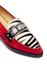 Detail View - Click To Enlarge - TOGA ARCHIVES - Zebra print pony hair suede loafers