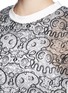 Detail View - Click To Enlarge - NICOPANDA - Panda embroidery lace sweatshirt