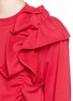 Detail View - Click To Enlarge - NICOPANDA - Ruffle appliqué side sweatshirt