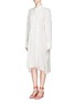 Front View - Click To Enlarge - MS MIN - Oversized ramie shirt dress