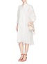 Figure View - Click To Enlarge - MS MIN - Oversized ramie shirt dress