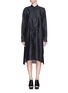 Main View - Click To Enlarge - MS MIN - Oversized ramie shirt dress