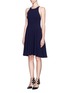 Front View - Click To Enlarge - MS MIN - Spaghetti strap low back knit dress