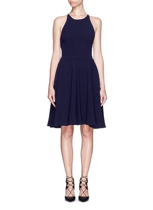 Main View - Click To Enlarge - MS MIN - Spaghetti strap low back knit dress