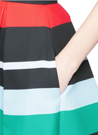 Detail View - Click To Enlarge - 72723 - 'Valencia' stripe pleat flare skirt