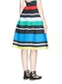 Back View - Click To Enlarge - 72723 - 'Valencia' stripe pleat flare skirt