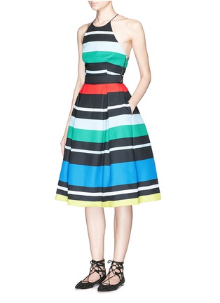 Figure View - Click To Enlarge - 72723 - 'Valencia' stripe pleat flare skirt
