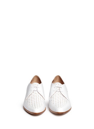 Figure View - Click To Enlarge - TABITHA SIMMONS - 'Helga' perforated vamp lace-up flats