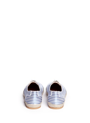 Back View - Click To Enlarge - TABITHA SIMMONS - 'Dolly' stripe lace-up espadrille flats