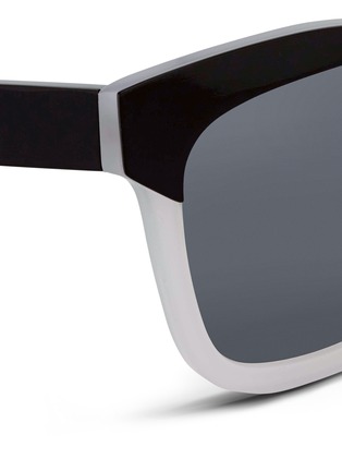 Detail View - Click To Enlarge - LINDA FARROW DESIGNERS COLLECTION - x SUNO brushed metal trim acetate sunglasses