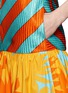 Detail View - Click To Enlarge - MSGM - 'Raifa' stripe print contrast hem dress