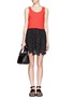 Figure View - Click To Enlarge - MSGM - Crepe sleeveless top