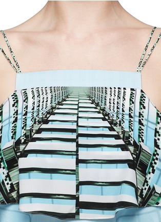 Detail View - Click To Enlarge - PETER PILOTTO - Geometrical print cropped top