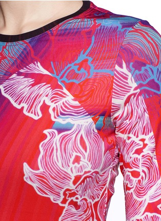 Detail View - Click To Enlarge - PETER PILOTTO - Orchid print stretch T-shirt