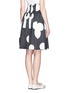 Back View - Click To Enlarge - HELEN LEE - Mickey Mouse print pleated skirt