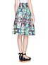 Back View - Click To Enlarge - HELEN LEE - Minnie Mouse print pleated skirt